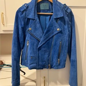 SL8 Women's Vibrant Blue Leather Jacket